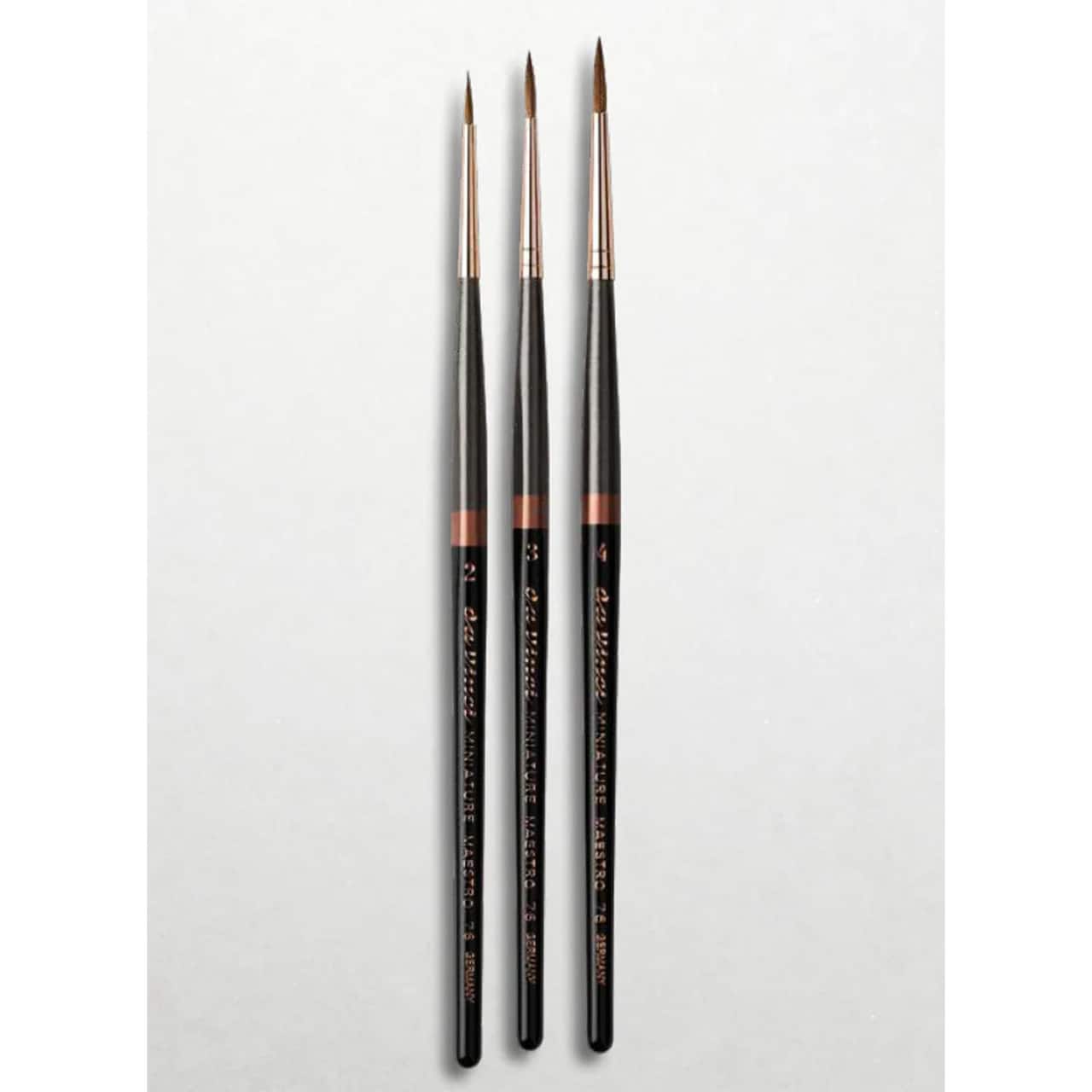 da Vinci MINI MAESTRO Series 76 3 Piece Round Brush Set